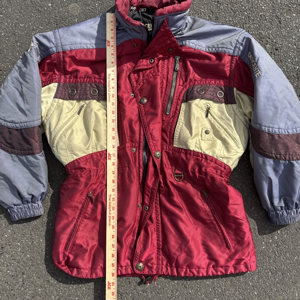 Vintage Descente Ski Jacket Men's Size M Cyber Y2k Winter Baggy Grunge - Picture 9 of 13